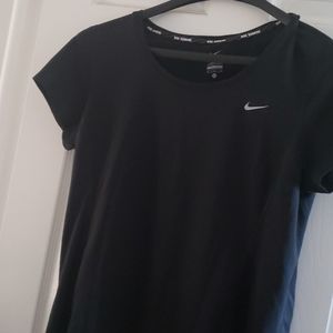 Nike dri fit black running shirt in XL